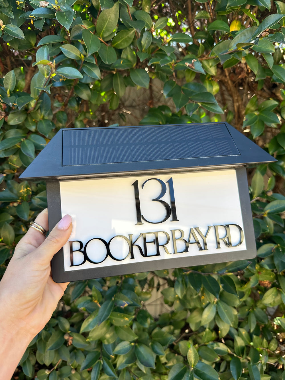 Solar power LED House Sign