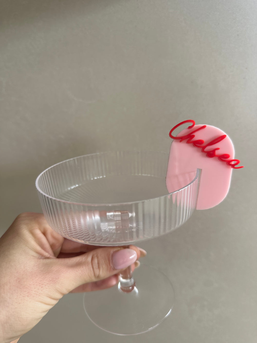 3D Oval Drink Tags