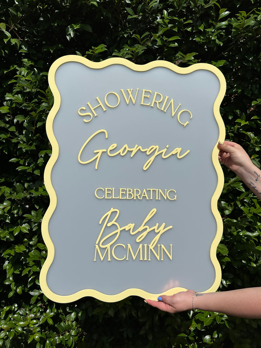 Wavy Bordered Event Sign