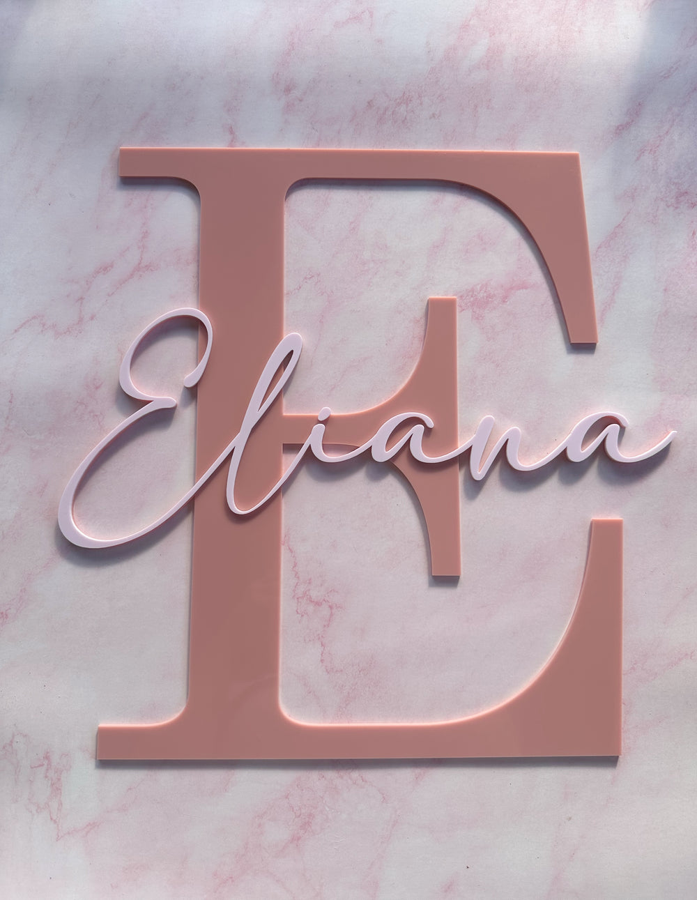 Initial Name Plaque