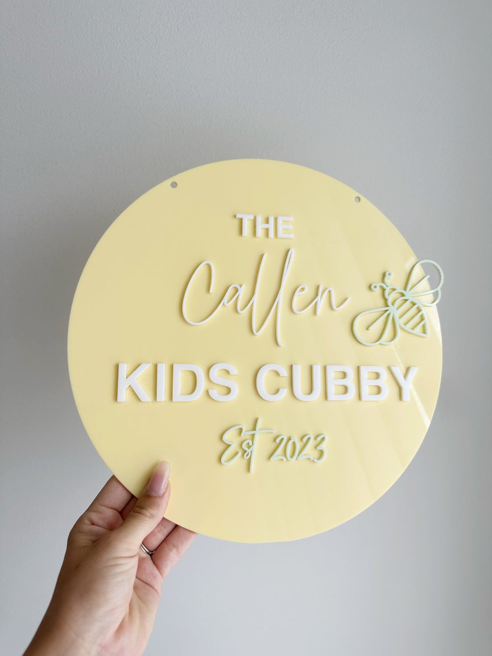 Cubby Sign