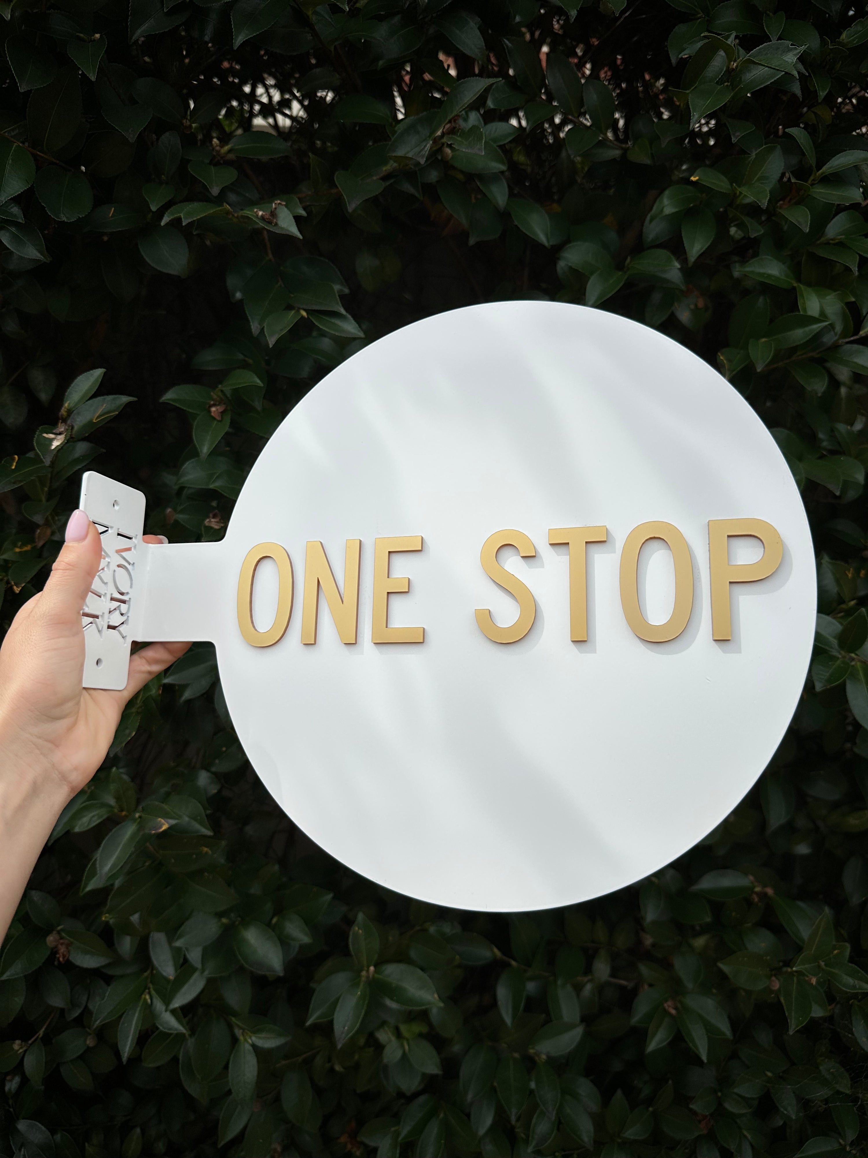 Round Metal Fold Sign