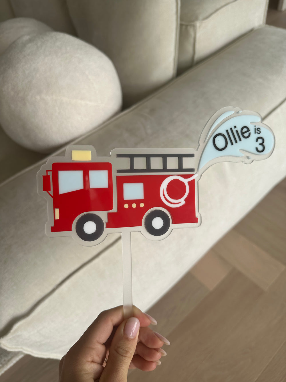 Fire Truck Cake Topper