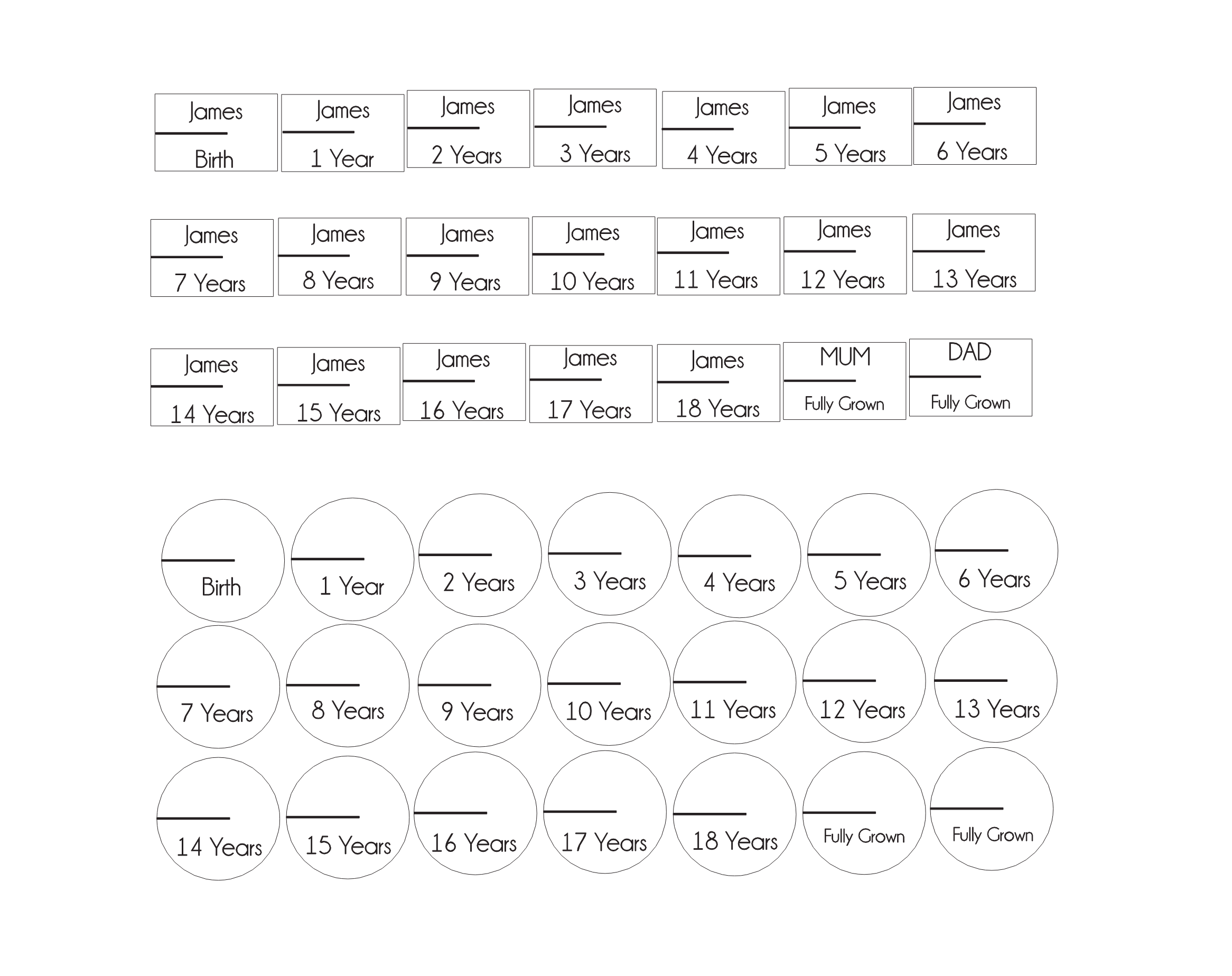 Height Ruler Markers