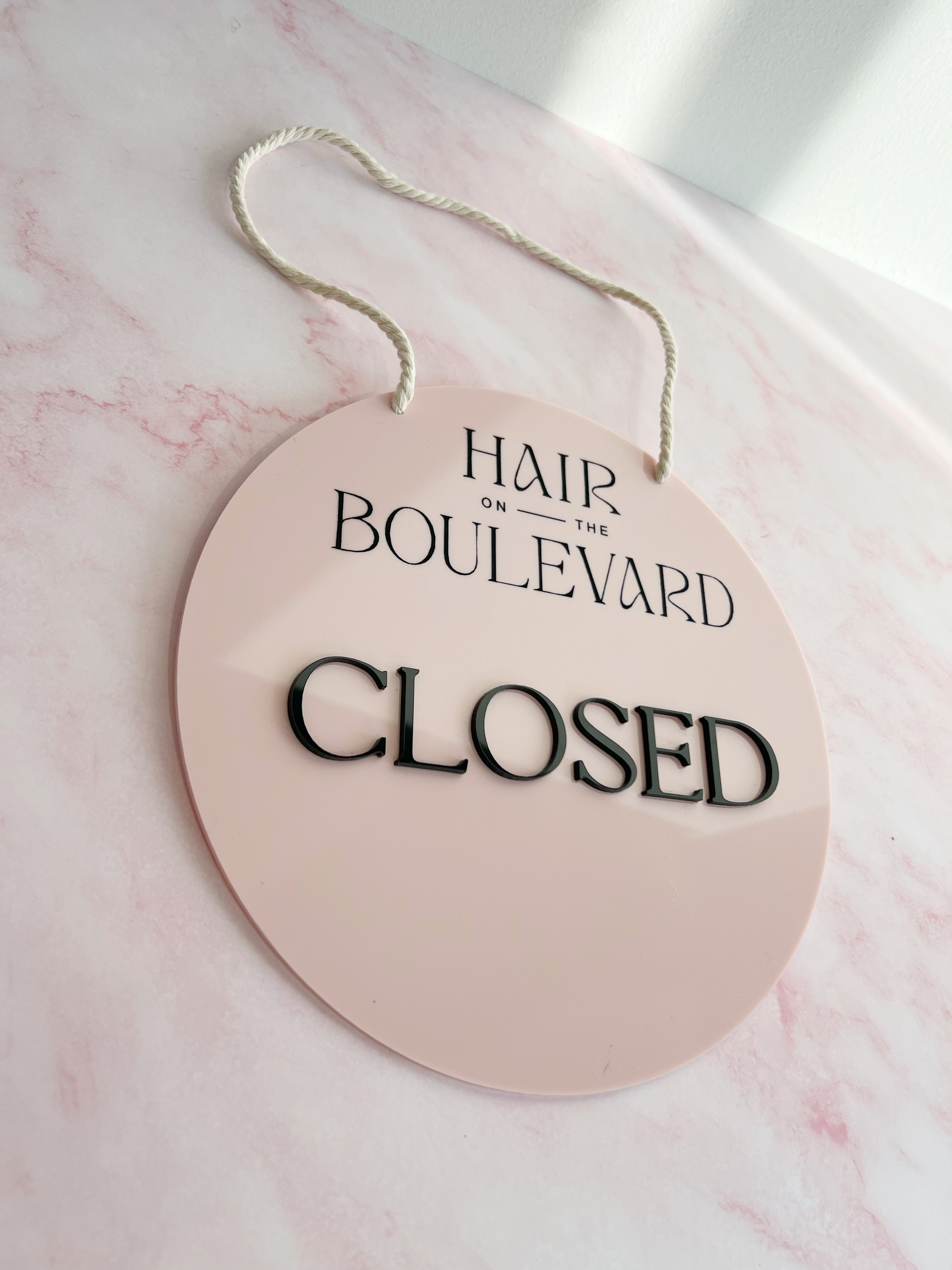 Branded Open and Closed Sign